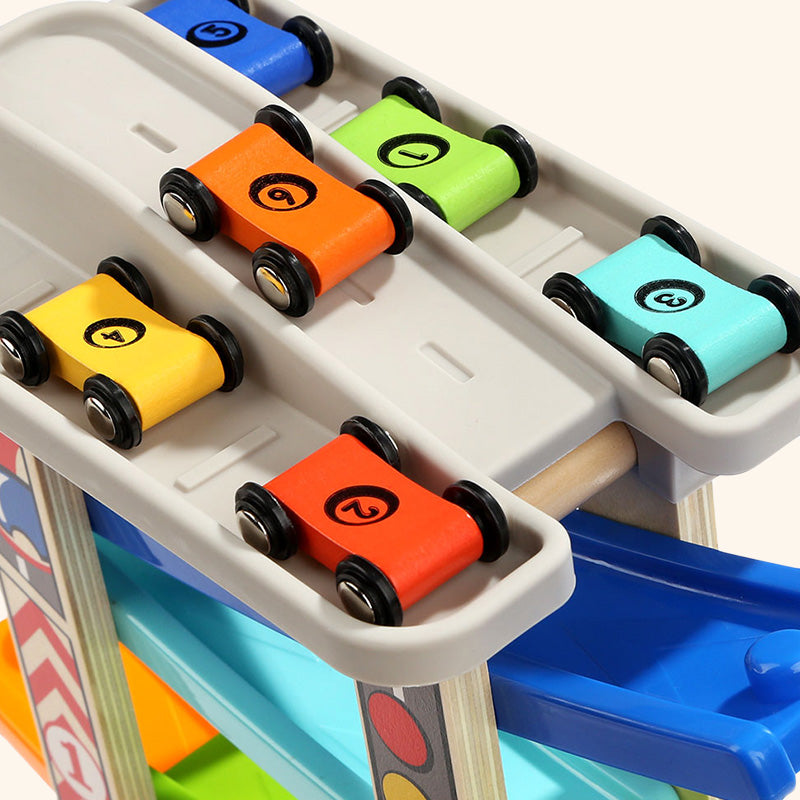 Mega Ramp Racer | Wooden Toddler Car Track Toy