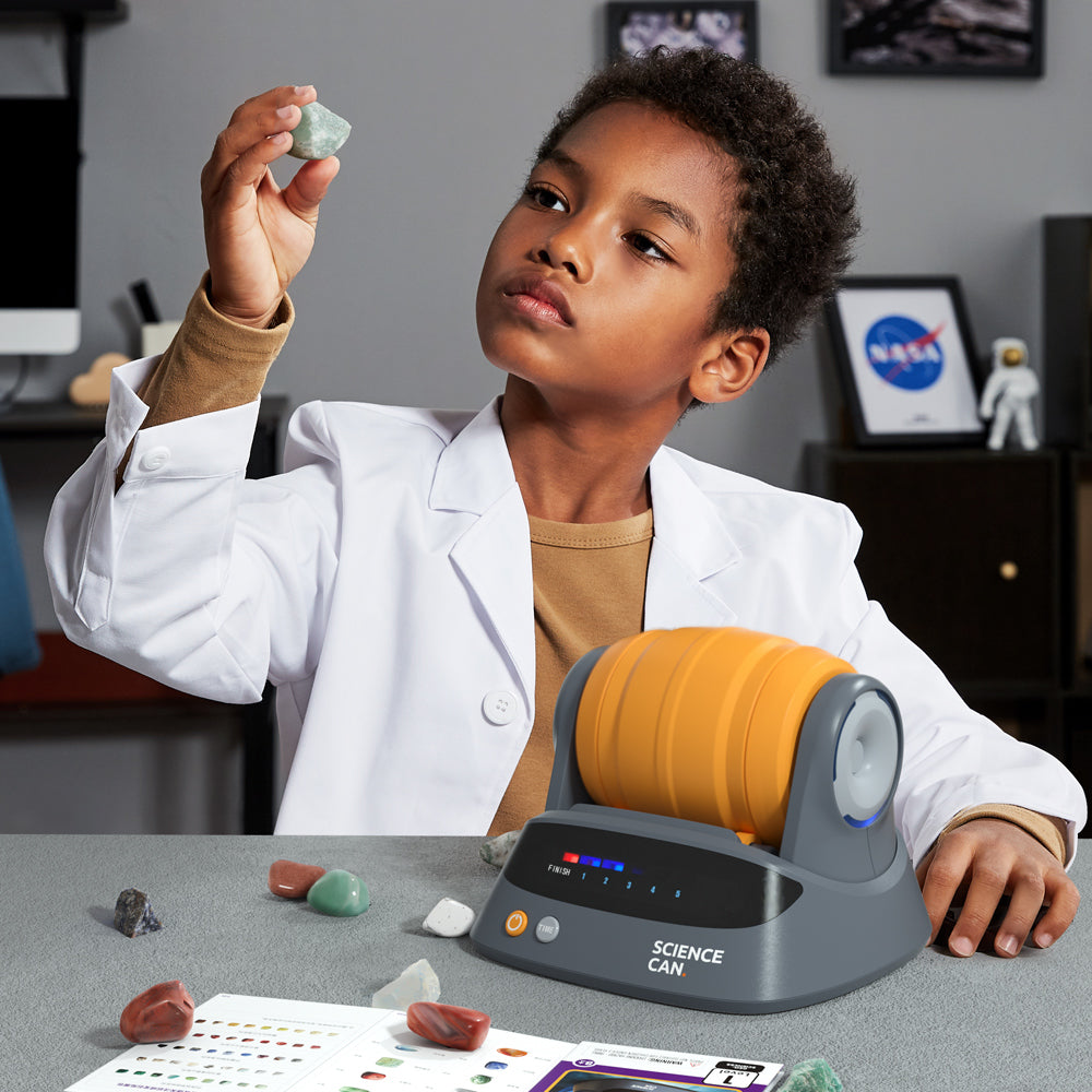 Rock Tumbler Kit | STEM Toy for Kids to Polish Gemstones