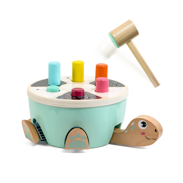 その他 Pingu Wooden Toy Hammer Game Hammer Turtle Wooden Toy | Motor Skills & Color Learning
