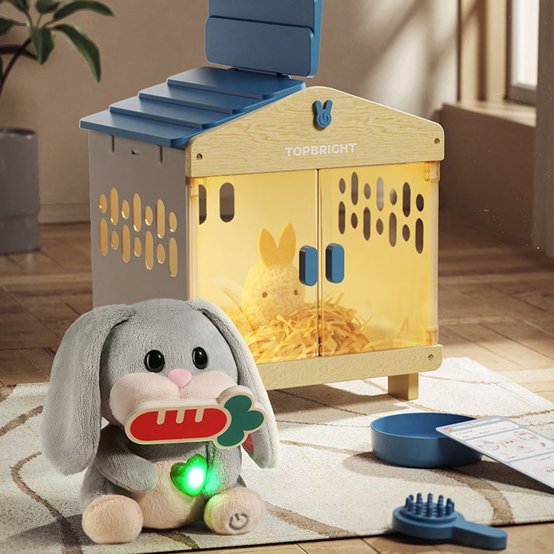 Care Pets Mummy Bunny | Interactive Bunny Toy for Kids - Role-Play Accessories