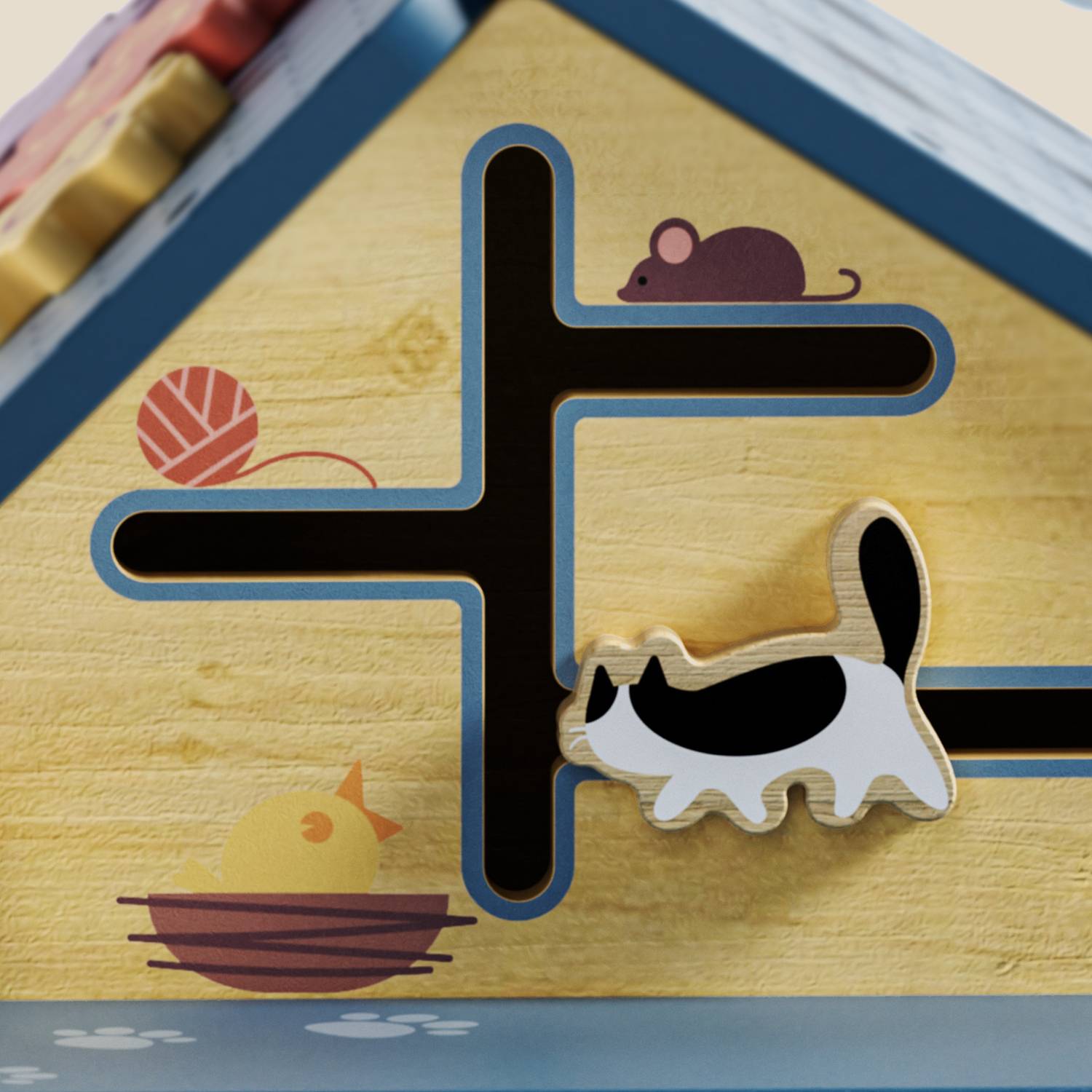 Activity House 12-in-1 | Educational Farm Playset for Toddlers - Cat & Mouse Slider
