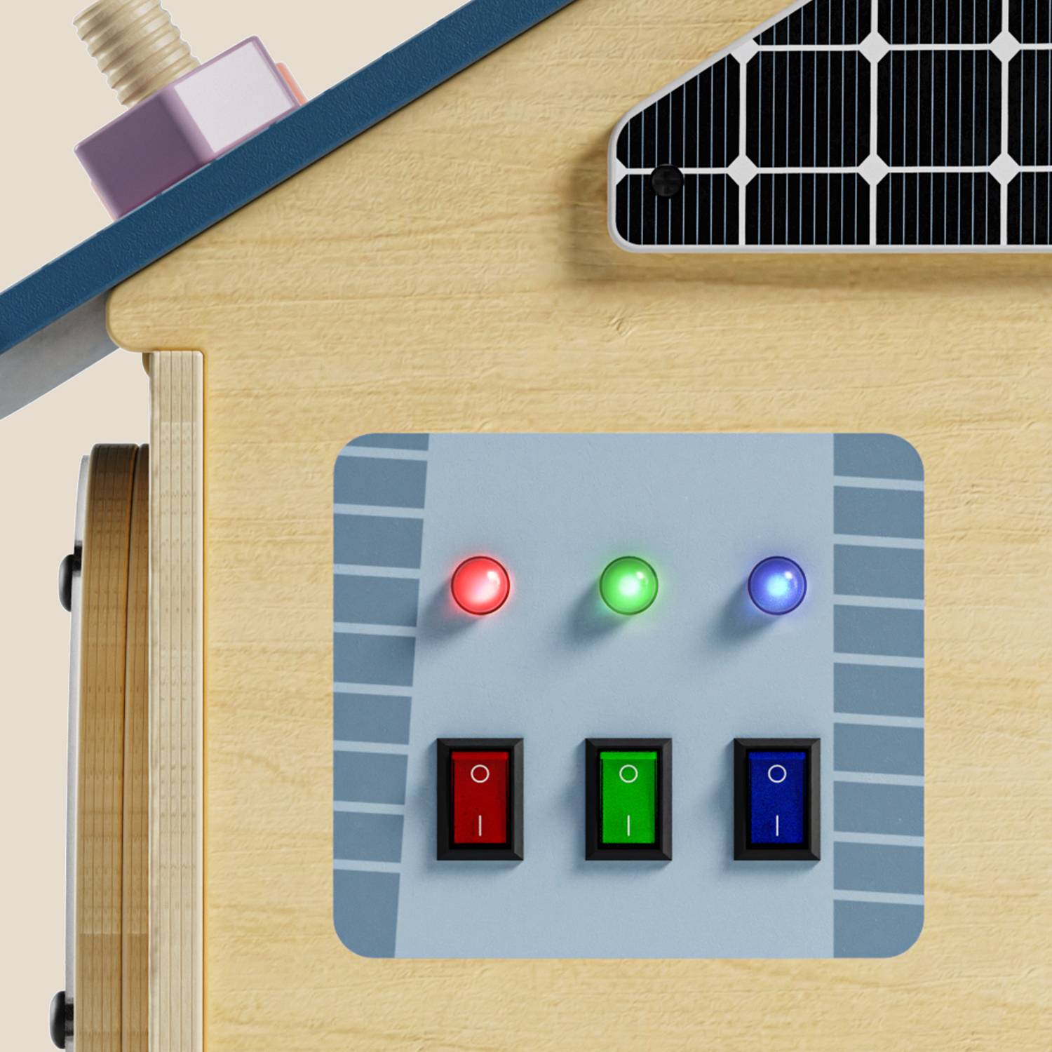 Activity House 12-in-1 | Educational Farm Playset for Toddlers - Flip Switch Lights