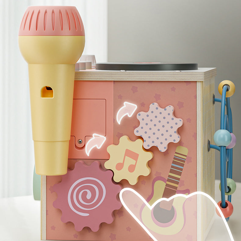 Wooden Musical Activity Cube | Montessori Toy for Early Learning
