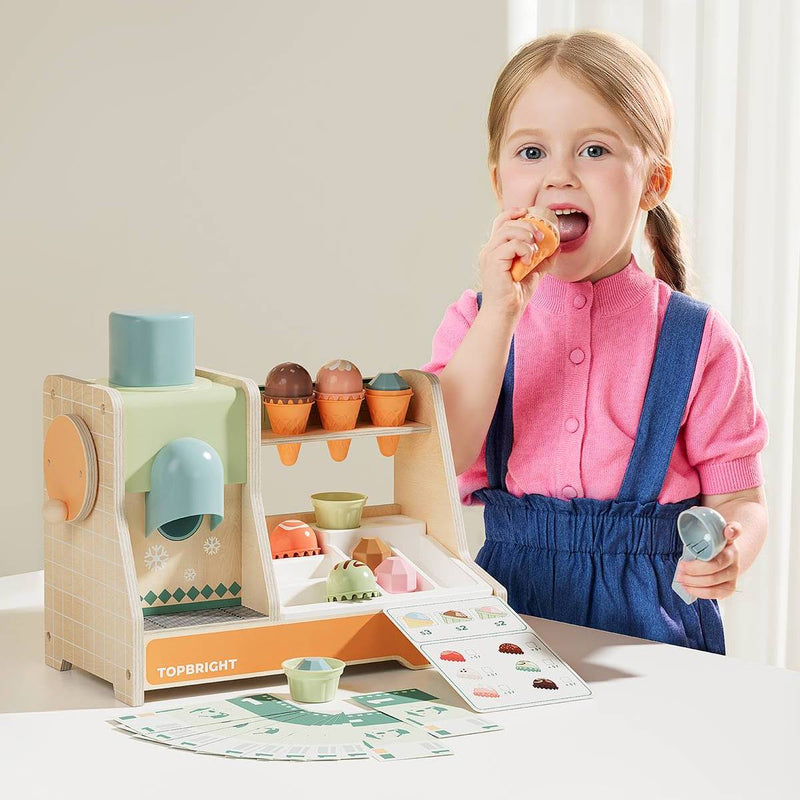 Ice Cream Boutique Pretend Play Toy | Montessori Role Play for Kids - 