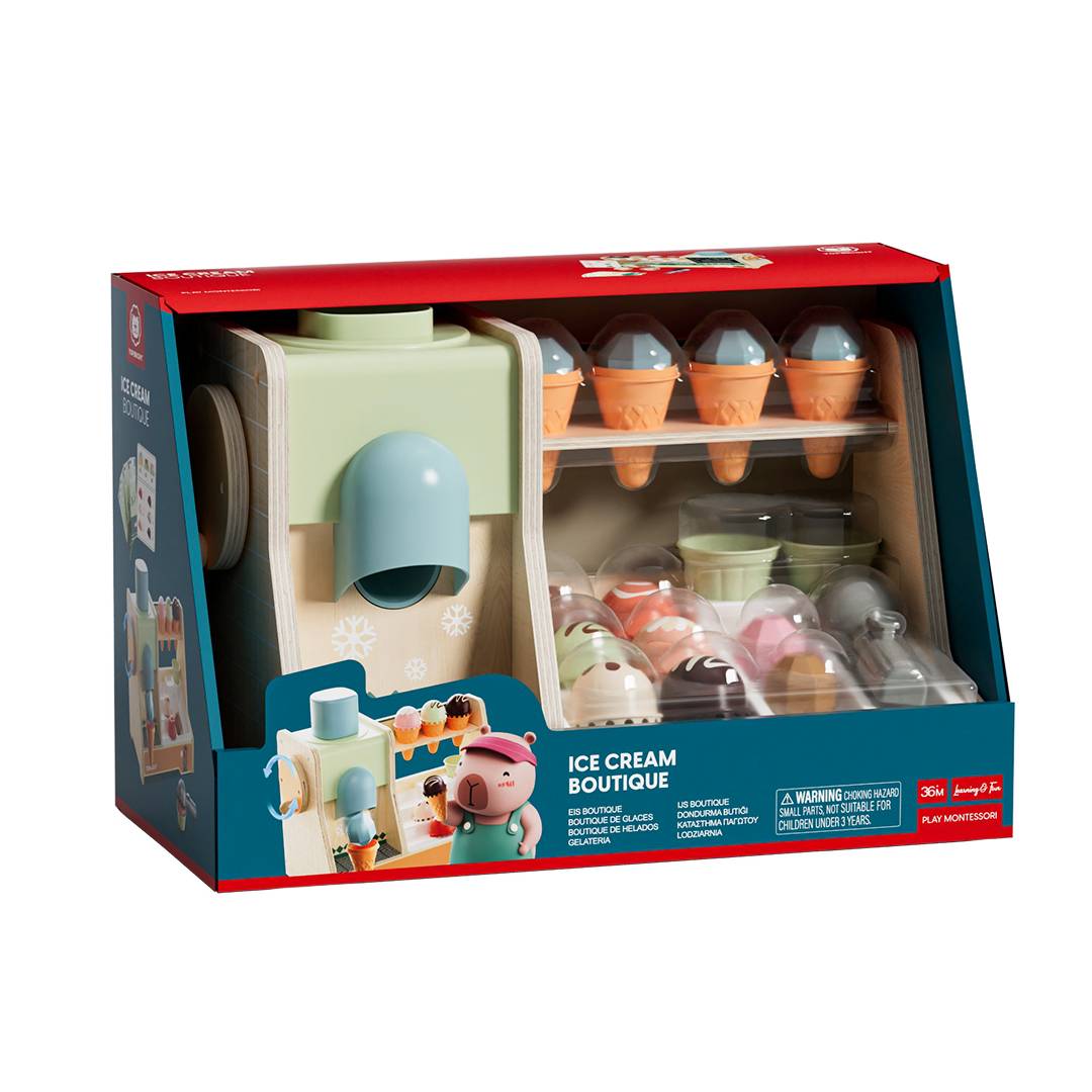 Montessori Ice Cream Boutique | Wooden Pretend Play Shop Toy for Kids