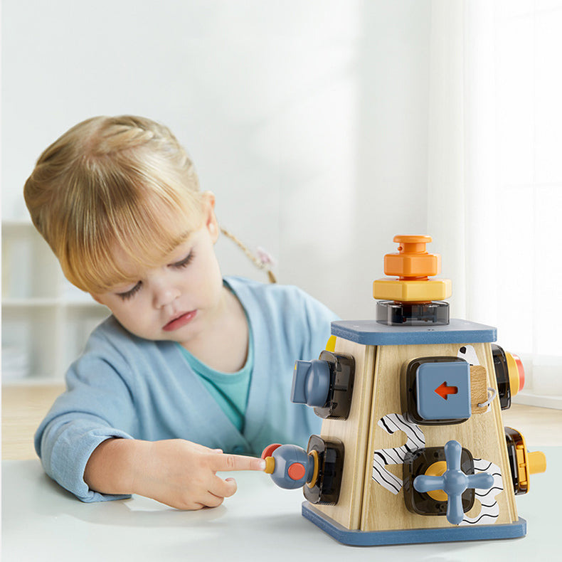 Busy Tower Sensory Toy | Interactive Play for Toddlers - Twist, Turn, and Discover
