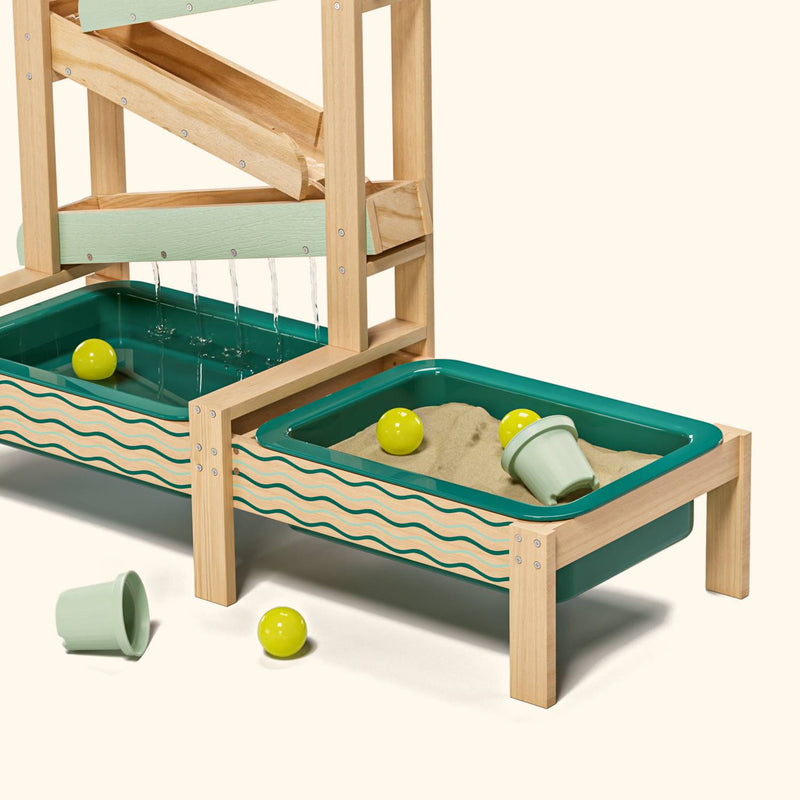 Water Track Outdoor Wooden Play Set | Kids Water & Sand Fun