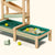 Water Track Outdoor Wooden Play Set | Kids Water & Sand Fun - Two Large Play Basins