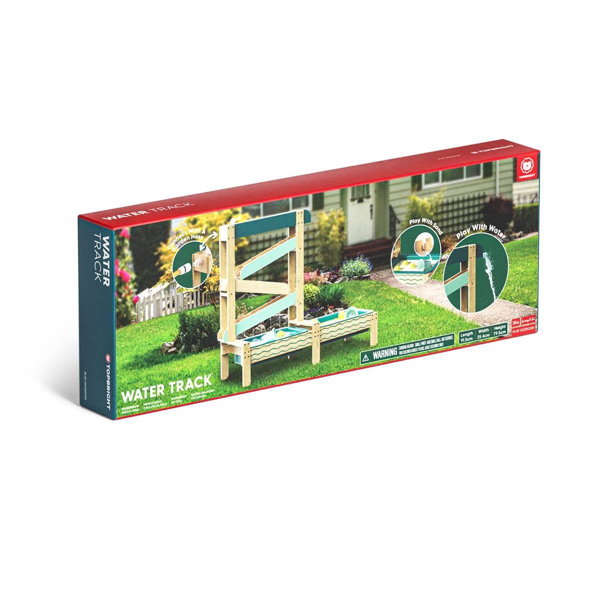 Water Track Outdoor Wooden Play Set | Kids Water & Sand Fun