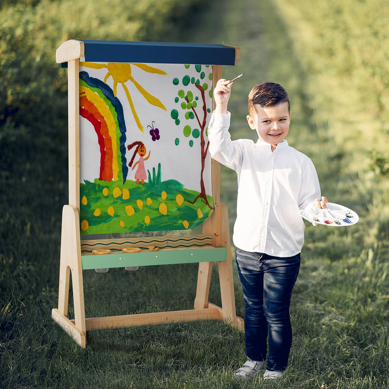 Outdoor Easel for Kids | Dual-Sided Acrylic Painting Board