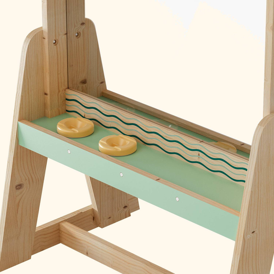 Topbright outdoor easel storage shelf with paint cups and art supplies for kids