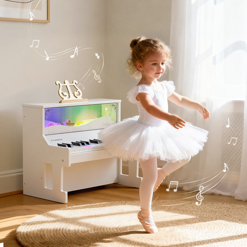 Topbright Smart Piano for Kids | Light-Up Keys & Mechanical Ocean Motion | Ages 3+
