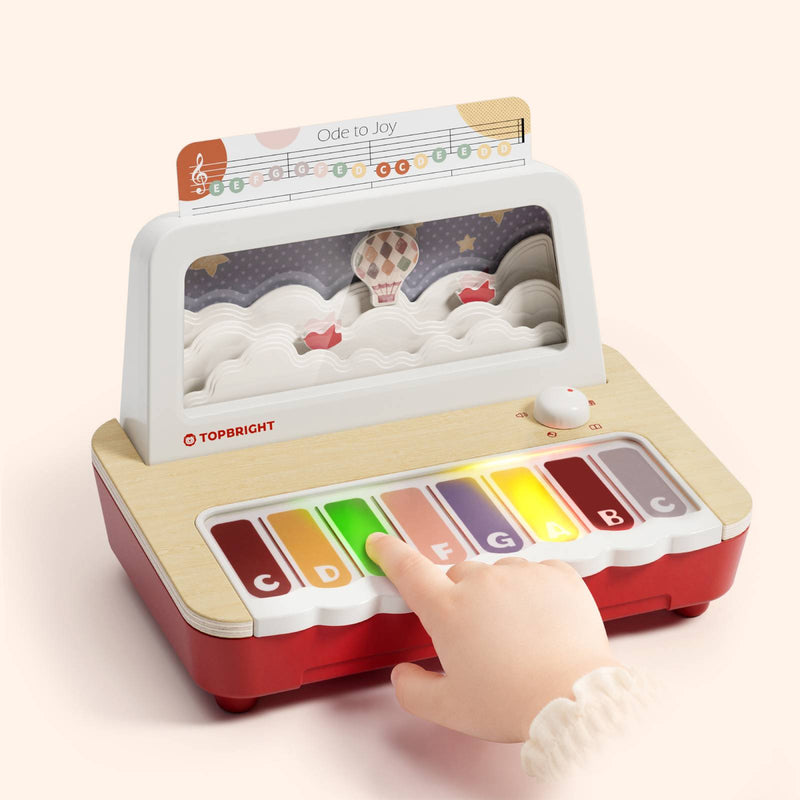 TOPBRIGHT Preschool Piano | Light-Up Toddler Piano Toy