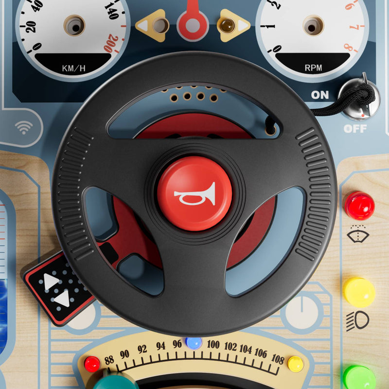 Busy Board Fire Fighter | Montessori Car-Themed Toy for 3-Year-Old Boys