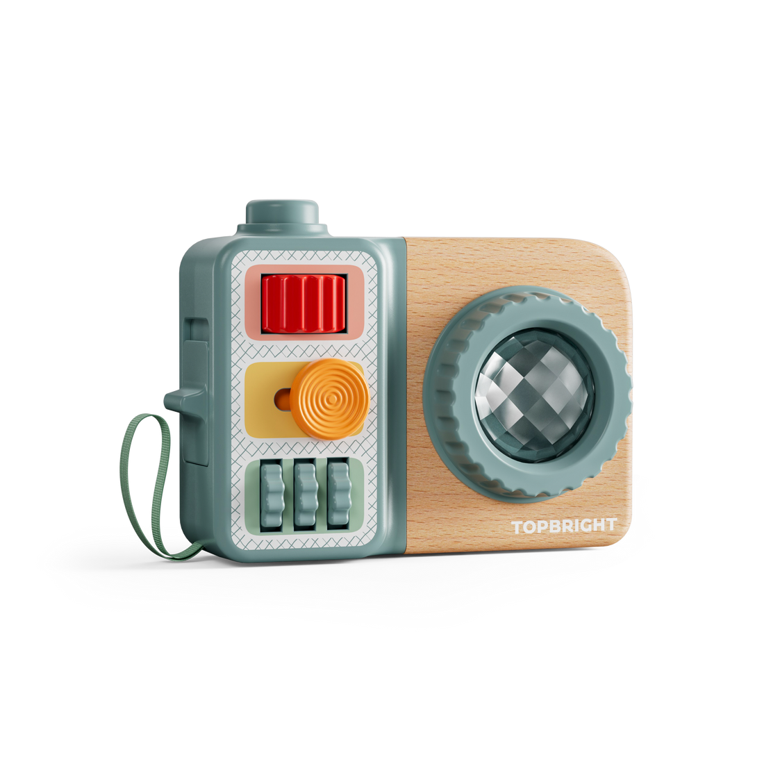 Busy Camera toddler toy, 10-in-1 Montessori sensory toy with buttons, sliders and lens for 1 year old