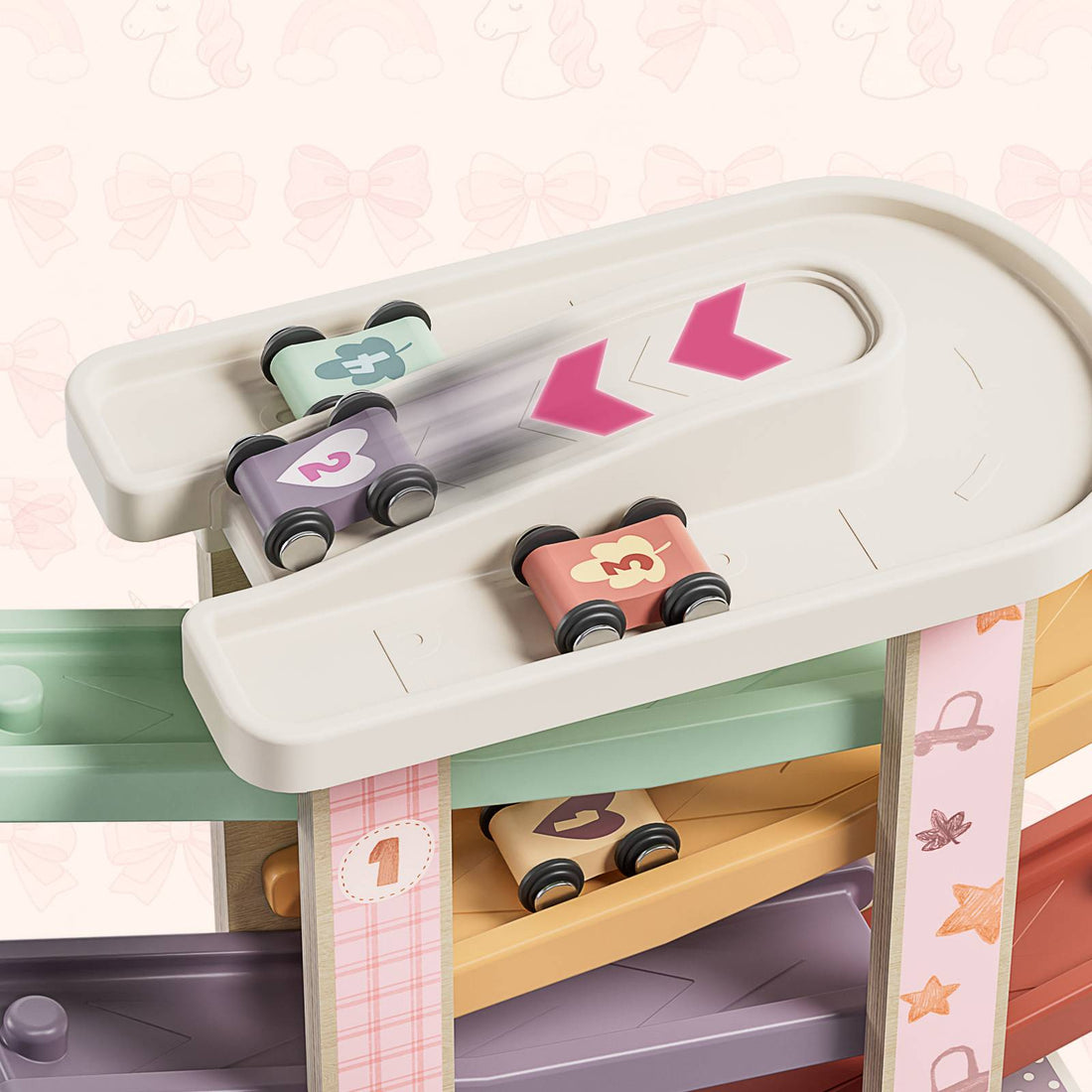 Wooden Princess Car Ramp Racer