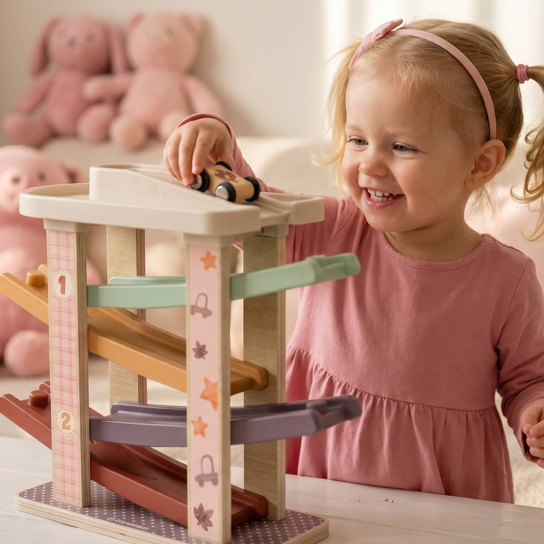 Wooden Princess Car Ramp Racer