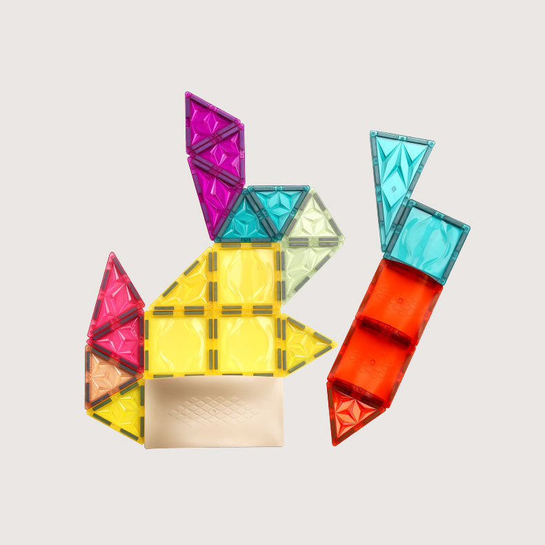 GAUDI Magnetic Tiles - Advanced Kit | Build, Learn & Play - Flat Geometric Creations
