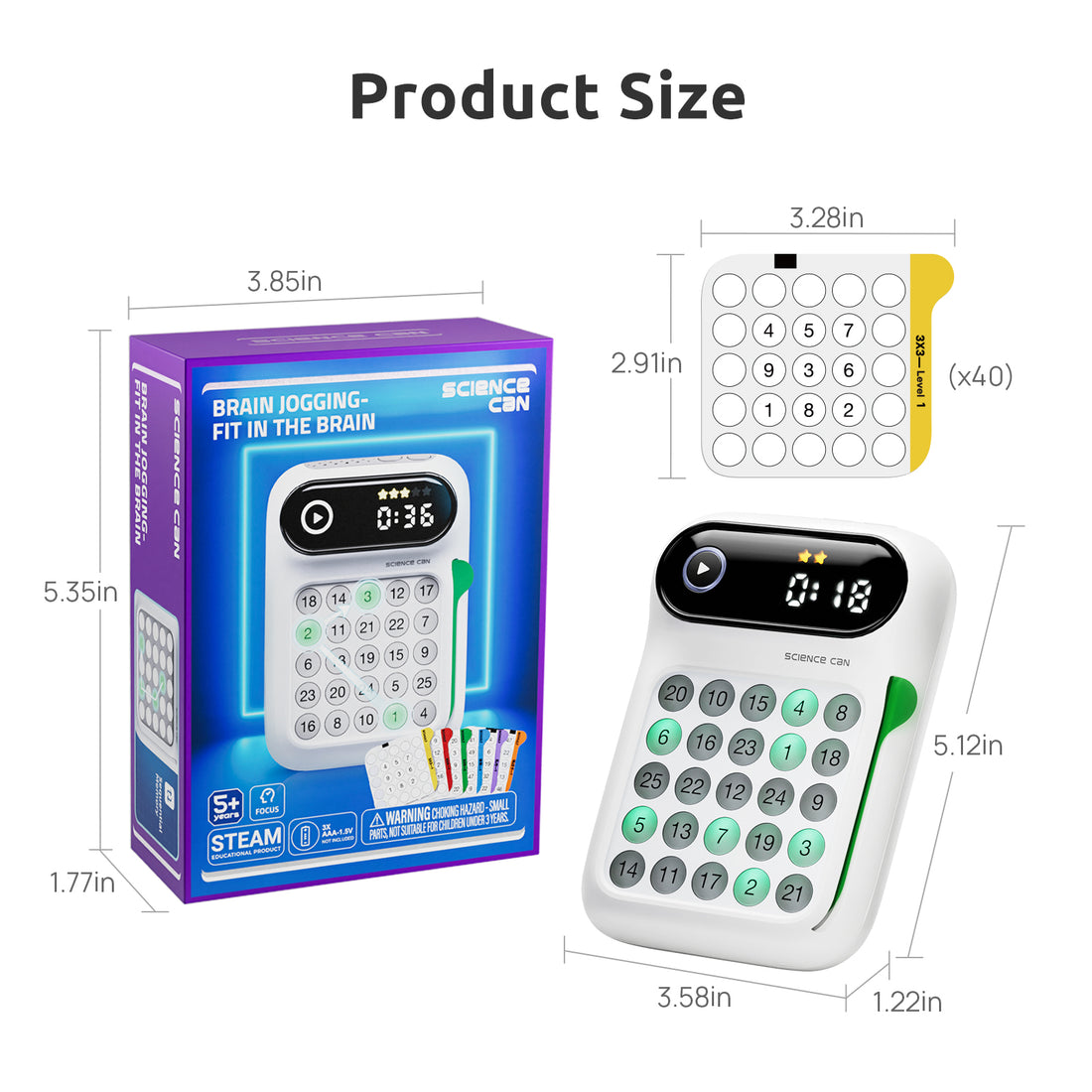 速度数字三合一 STEM 玩具