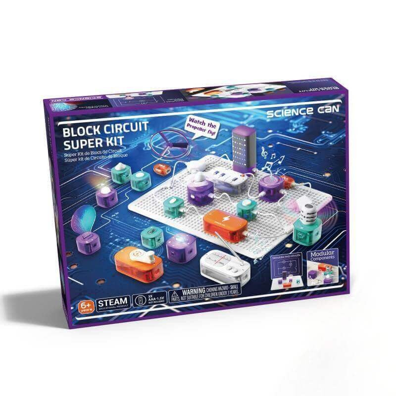 Science Can Block Circuit Kit | STEM Learning Toy for Kids 6+