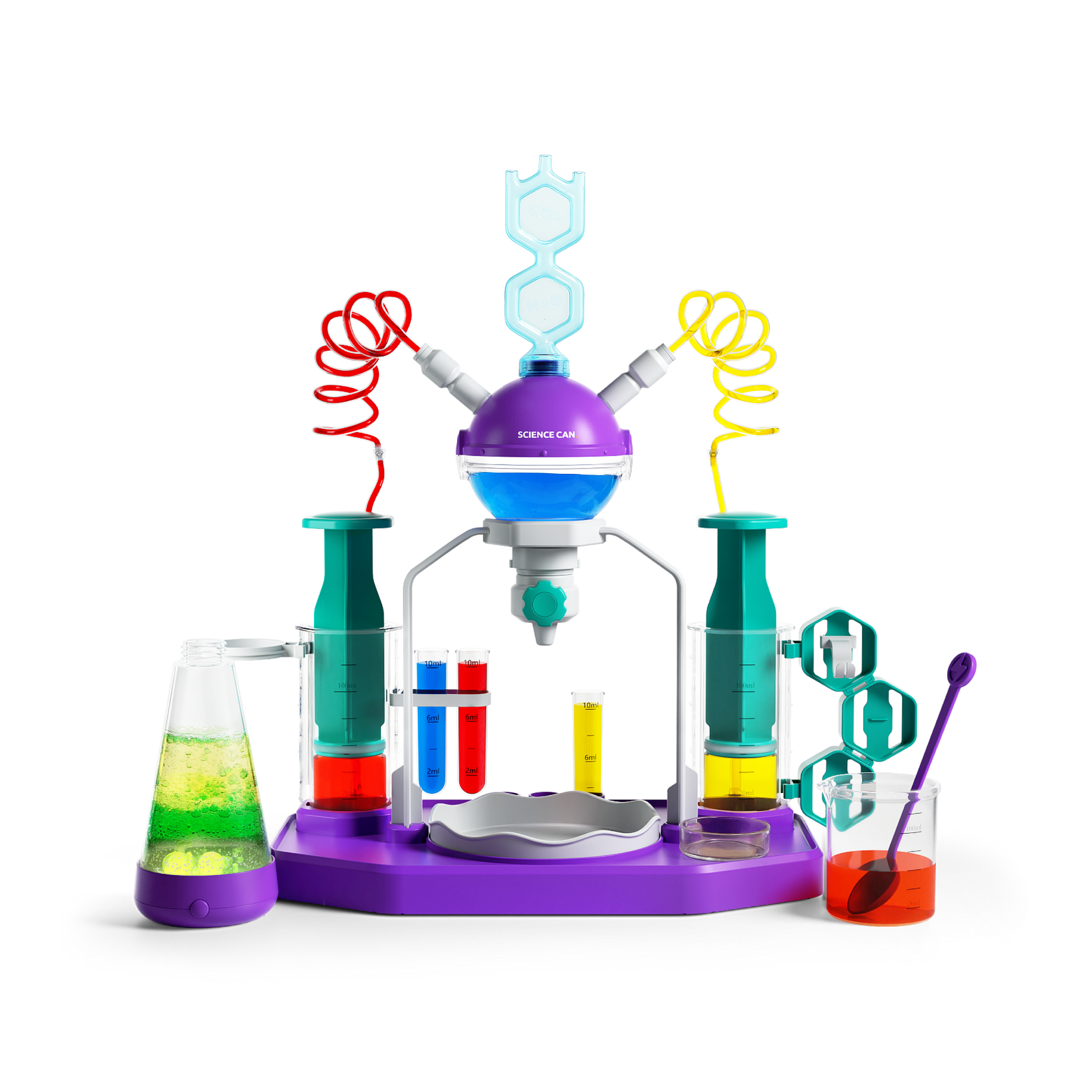 science of vape fizz, engineering carbonated sensation, chemical dance vaping, cooling agents citric acid coil pulsation, lab flask vape bubbles - Fizz Lab Experiment Kit | Kids Science Toy for STEM Learning