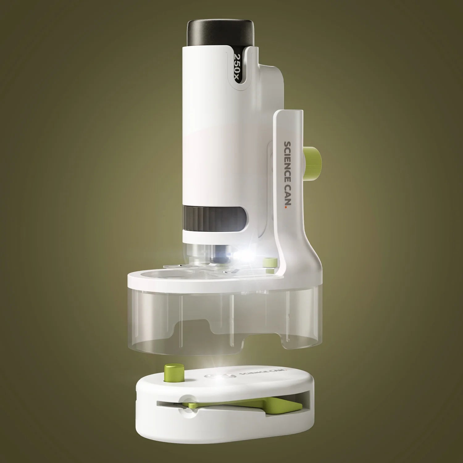 Portable Smartphone Microscope for Kids | 100–250x Magnification - Adjustable Focus for Every Detail