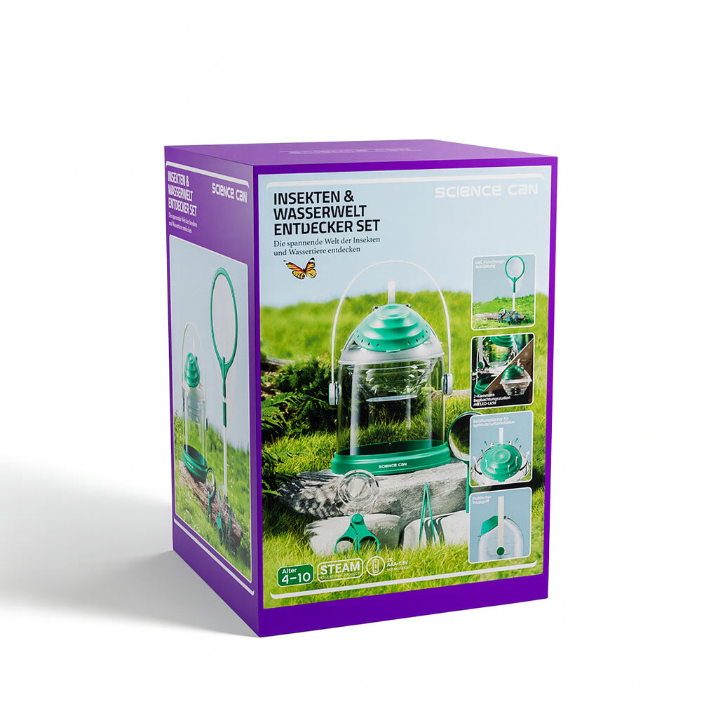 Insect & Aqua Explorer Set | Dual-Chamber Science Kit for Kids