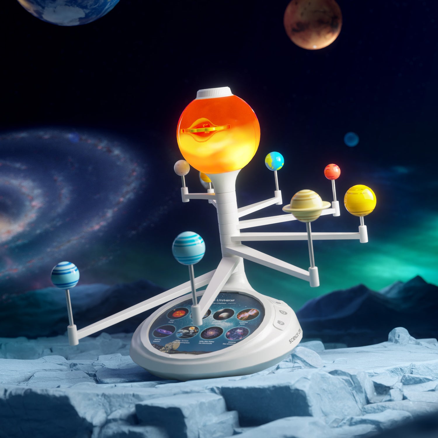 3D Solar System Model | Kids’ Space Learning Toy - Interactive Orbits & Rotation
