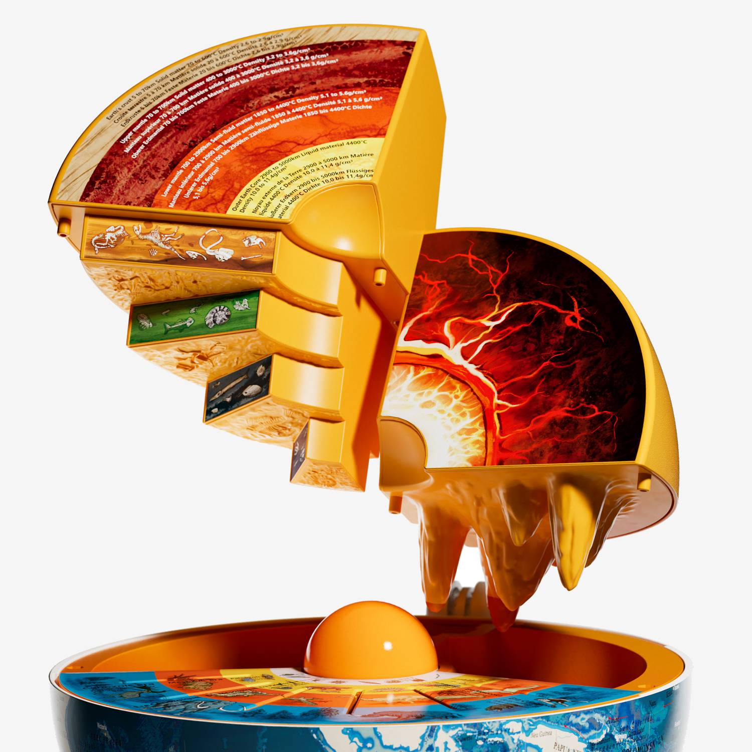 The Earth Interactive Learning Toy | Kids Explore Earth’s Secrets - Openable Earth with Removable Layers