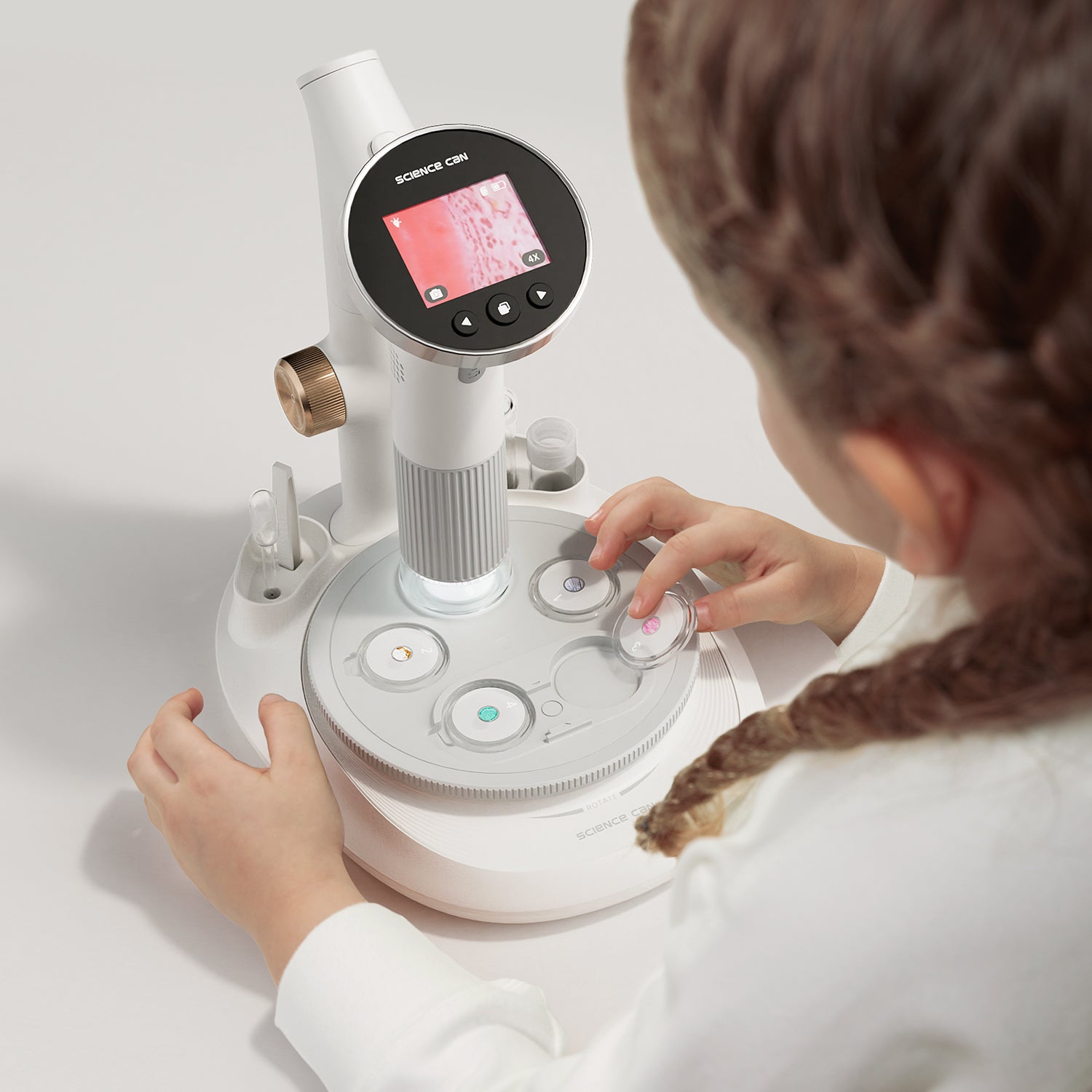 Microscope 400 Vision | Digital Screen Microscope for Kids - Digital Screen with 400X Magnification