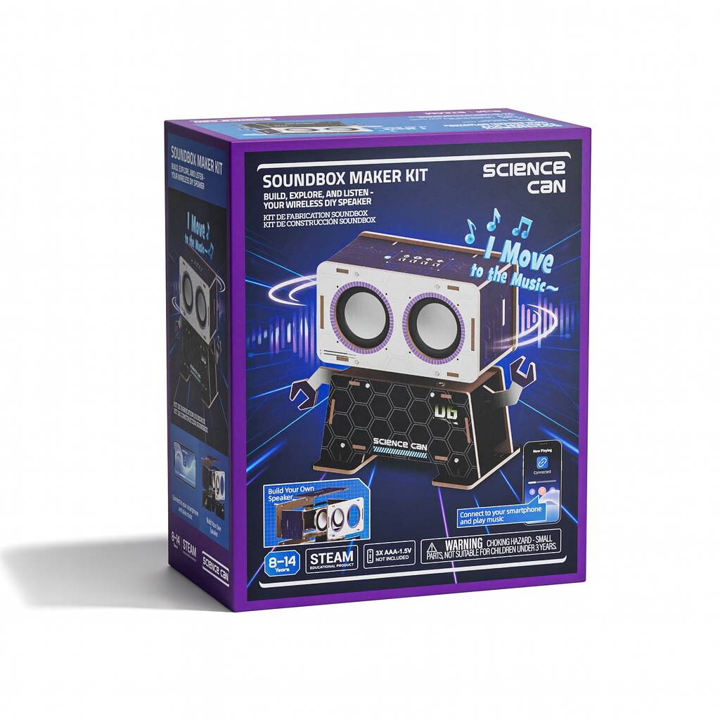 Soundbox Construction Kit | DIY Bluetooth Robot Speaker STEM Toy