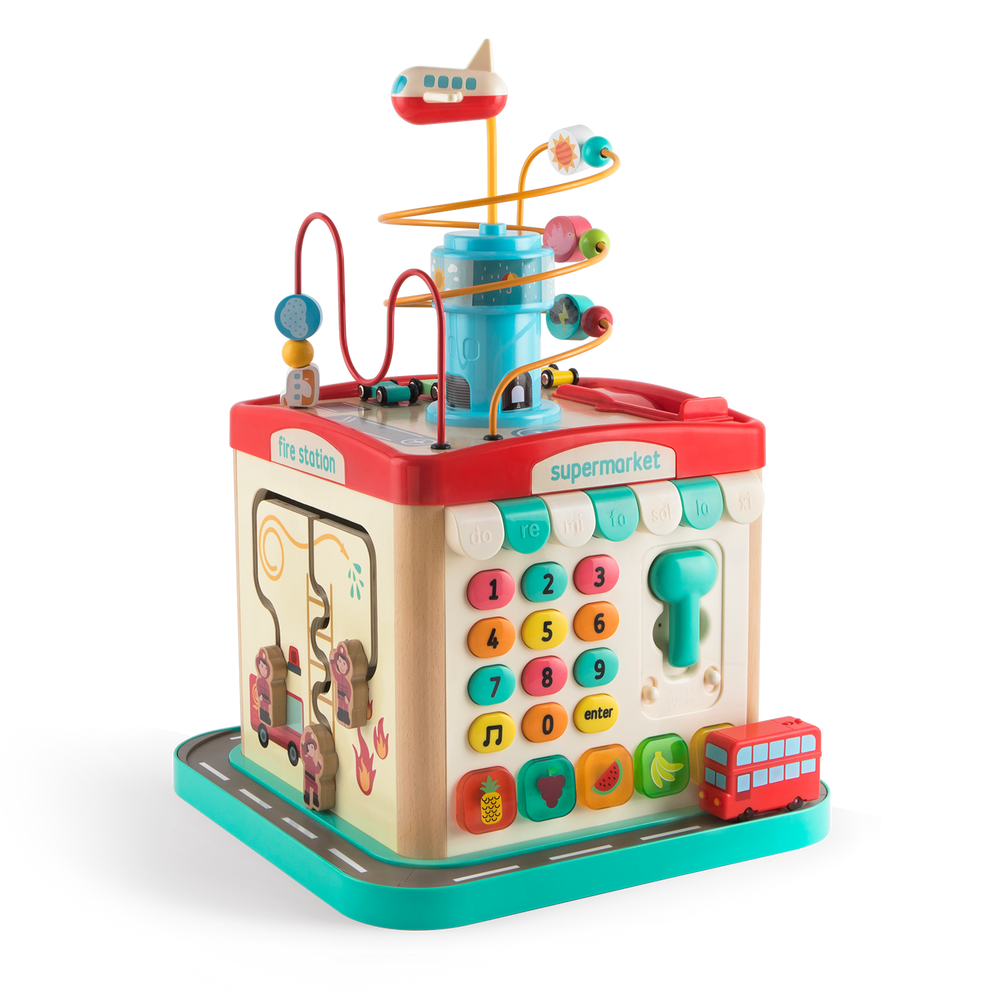 London Bus City Activity Cube - Interactive Learning Toy for Kids