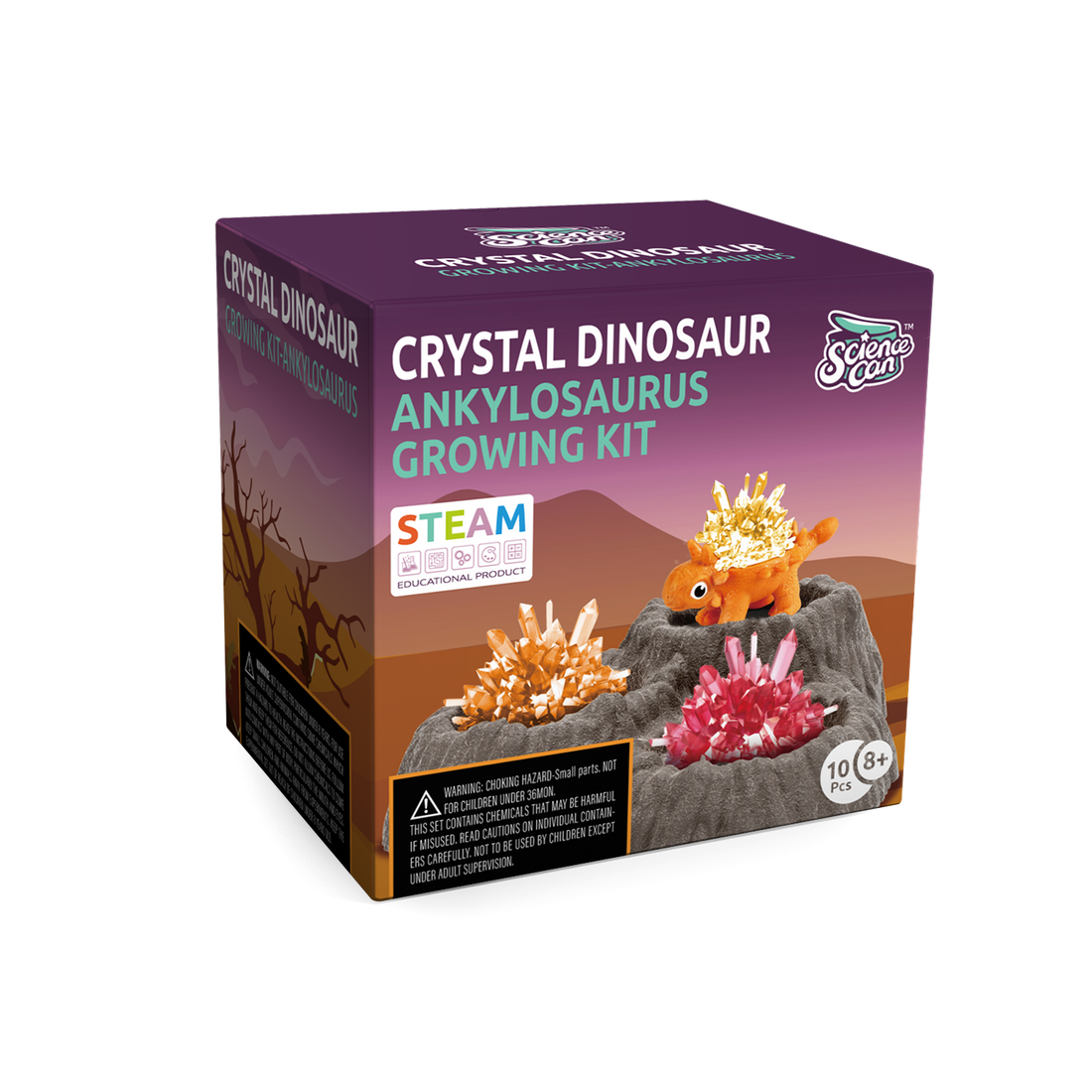 Crystal Dinosaur Growing Kit - Stegosaur